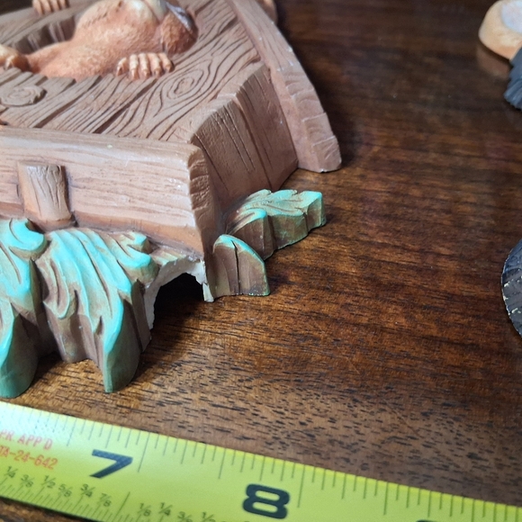 Vintage Homco Wall Hangings Woodland Chipmunk And Raccoon 1977 Dart Plastic - Picture 16 of 16